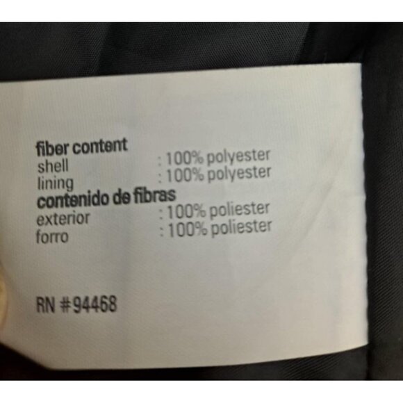 Black Esprit Trench Style Coat With Removable Belt L - Picture 10 of 10